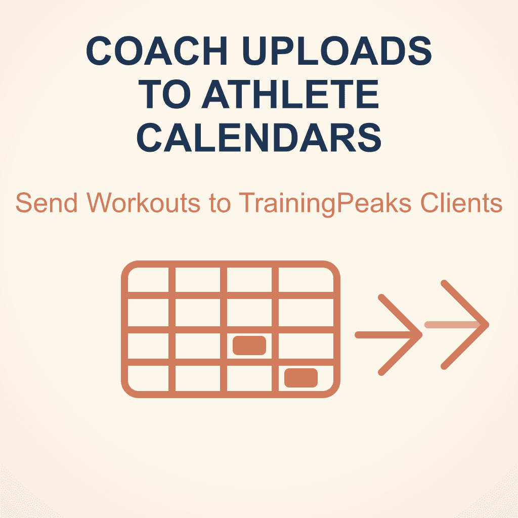How Coaches Can Upload Workouts Directly to Athlete TrainingPeaks Calendars
