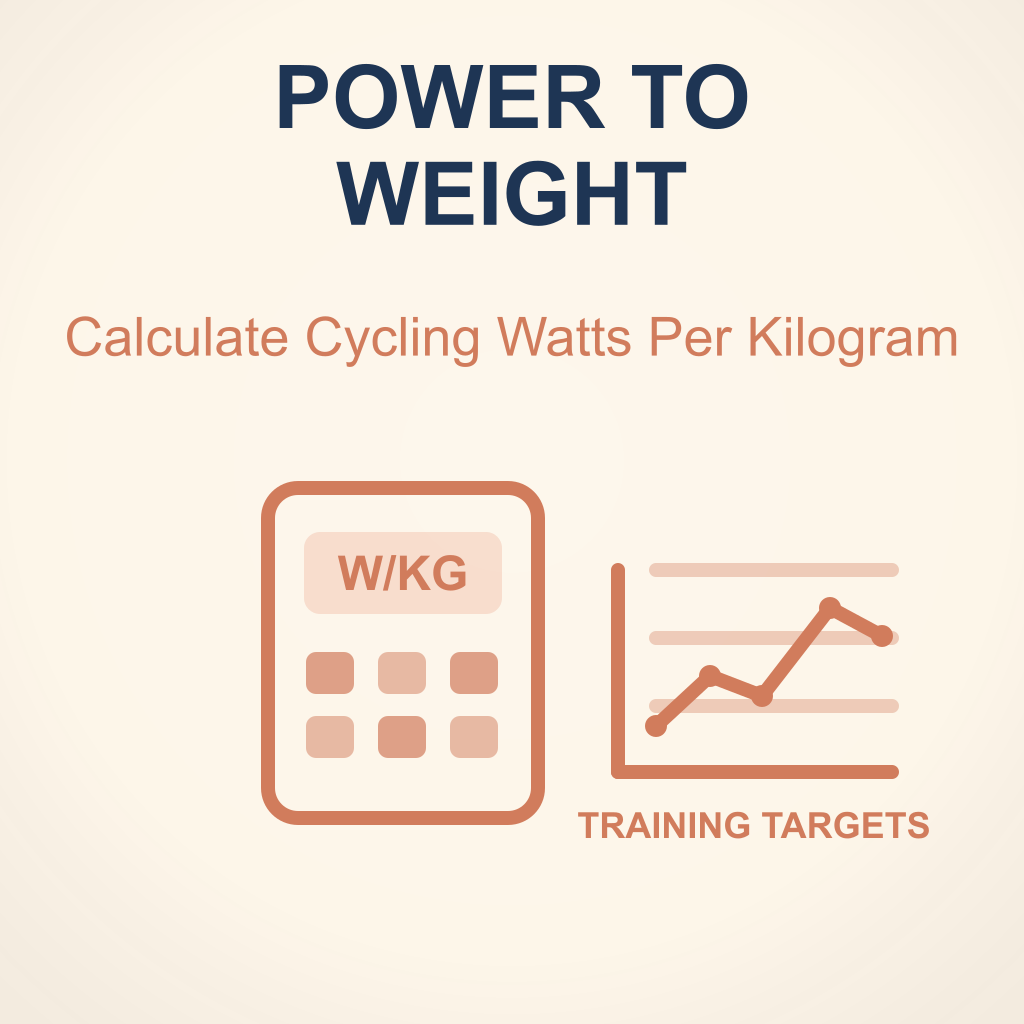 Power-to-Weight Calculator Guide: Watts Per Kilogram for Cycling Performance