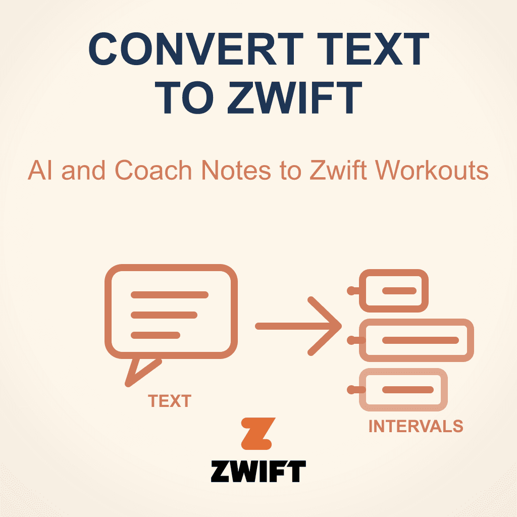 Convert Text to Zwift: How to Create .ZWO Workouts From AI or Coach Notes