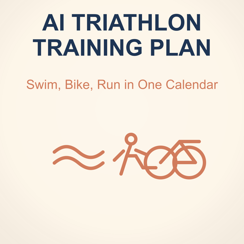 AI Triathlon Training Plan: Manage Swim, Bike, Run in One Calendar
